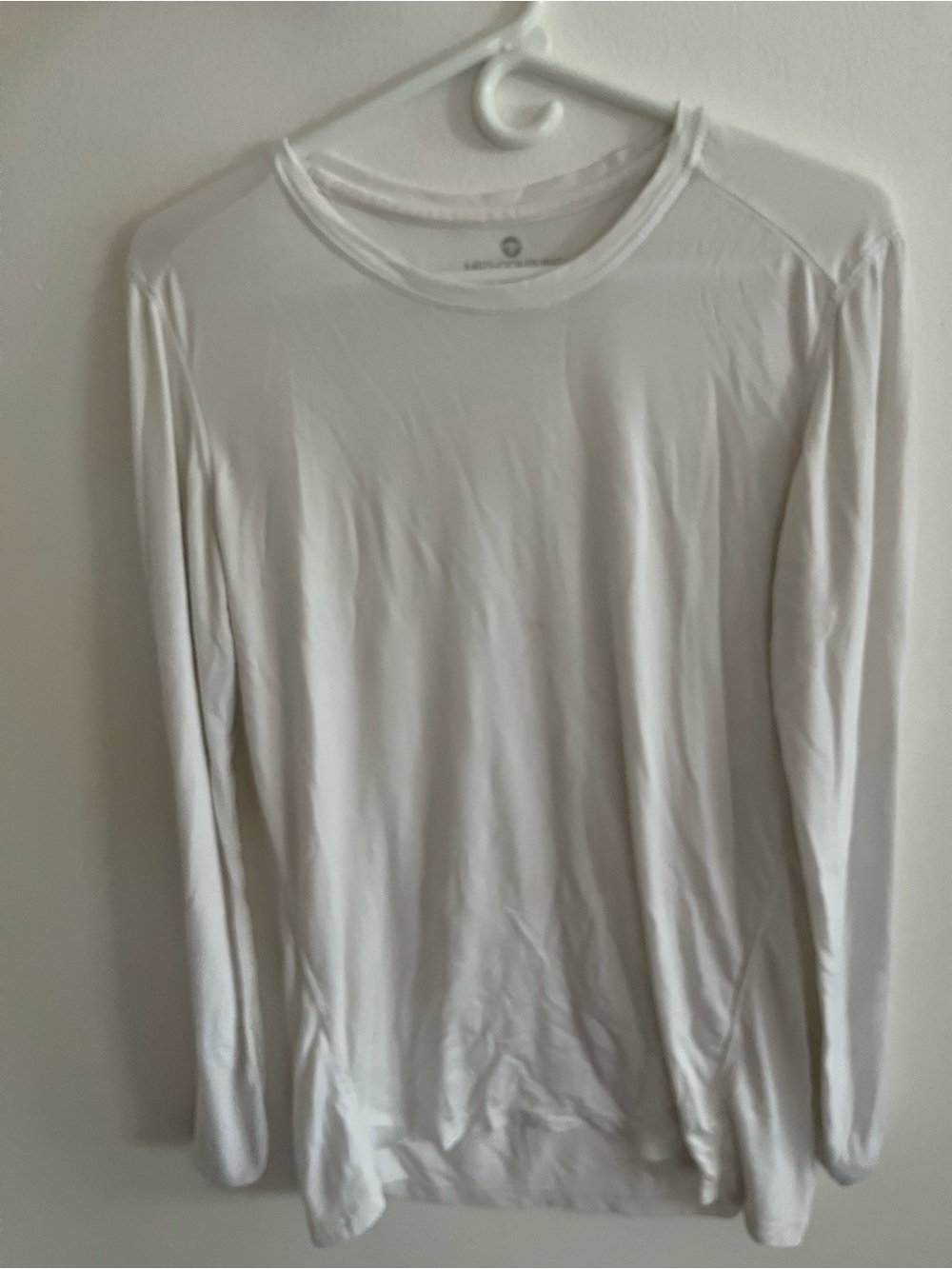 Thermal undershirt - Long-Sleeve Crewneck Top - White